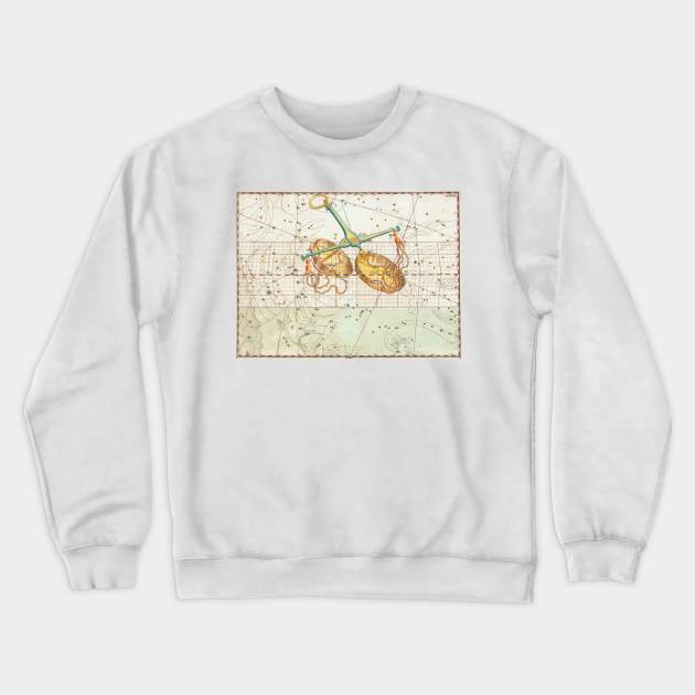 Libra Astrological Art Crewneck Sweatshirt by mike11209